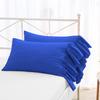 Bedding Castle Set of 2 Pillow Cases Shams Covers with Long Ruffles Mermaid Fishtail 100% Egyptian Cotton 800 Thread Count (Standard Size, Royal Blue) view 2