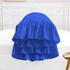 Bedding Castle Set of 2 Pillow Cases Shams Covers with Long Ruffles Mermaid Fishtail 100% Egyptian Cotton 800 Thread Count (Standard Size, Royal Blue) view 3