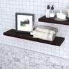 AquaTeak 36" Moa Mocha-Shield Teak Floating Wall Shelf view 2