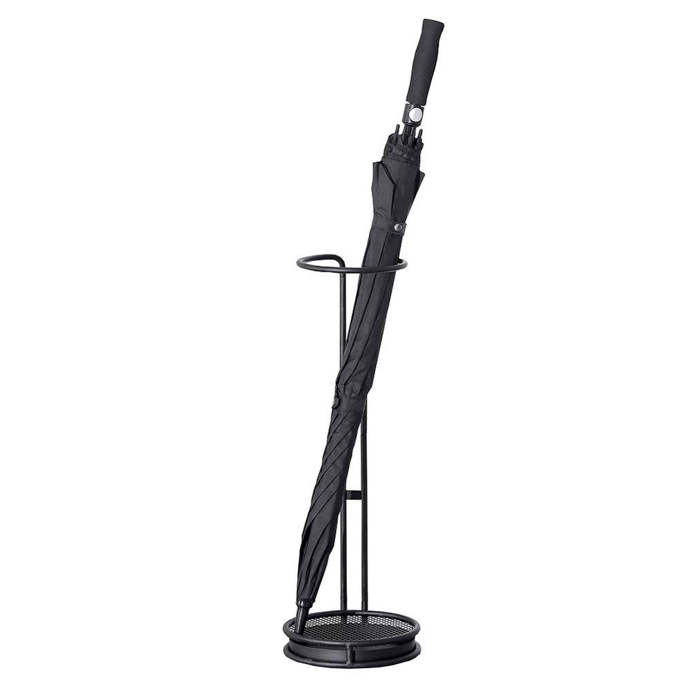 Umbrella Racks WXYZ Household Compact Metal Umbrella Stand, Waterproof and Rust-Proof Umbrella Bucket Umbrella Drain Stand, Independent Tray 22x63cm