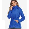 Andongnywell Waterproof Waistcoat hoodedbreathable mesh Outdoor Hiking Rainproof Jacket Waterproof Rain Jacket (Dark Blue,X-Large) view 2