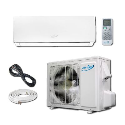 24000 BTU Mini Split Air Conditioner  Ductless AC/Heating System - 2 Ton Pre-Charged Inverter Heat Pump  18 SEER - 15 Lineset & Wiring - 100% Ready to Install - USA Parts & Support | Serene Series