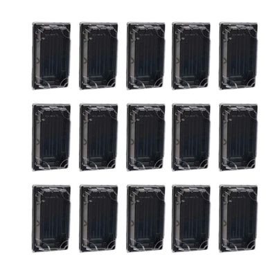 100PCS Sushi Boats Disposable Sushi Tray with Clear Lid Disposable Bread Box Plastic Takeout Pans Cupcake Container Boxes Take Out Box Container Plastic Dessert Container