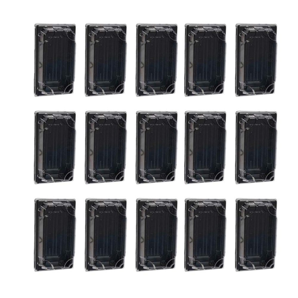 100PCS Sushi Boats Disposable Sushi Tray with Clear Lid Disposable Bread Box Plastic Takeout Pans Cupcake Container Boxes Take Out Box Container Plastic Dessert Container