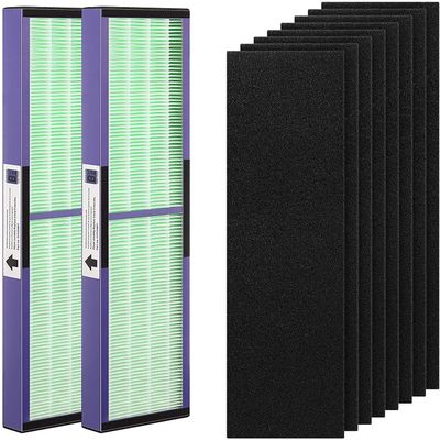 FLT4850PT HEPA Filter B Replacement with Pet Pure Treatment for Germ Guardian C4900 AC4825 AC4850PT CDAP4500 AC4300 and More with 8 Activated Carbon Pre-Filters