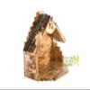 Wooden Nativity Set for Christmas Made of Olive Wood in The Holy Land - 12 Piece Faceless Figurine Nativity Scene Set with Music Box - Christmas Decoration view 4