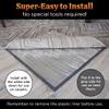 Non-Slip Pad for Rugheat Under Rug Heated Mat, Medium, 3 x 5 feet (fits Under a 3' x 5' Rug) Skid-Proof Pad for Heated Floor Mat Under Desk, Thermal Insulation Improves RugHeat Performance view 4