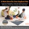 Non-Slip Pad for Rugheat Under Rug Heated Mat, Extra Large 5.5 x 8 feet (fits Under a 5.5' x 8' Rug) Skid-Proof Pad for Heated Rug for Large Rooms, Thermal Insulation Improves RugHeat Performance view 3