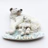 Alaska USA 3D Polar Bears America Souvenir Fridge Magnet Gift,Handmade Home & Kitchen Decoration Alaska Refrigerator Magnet Collection view 2