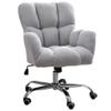 Swivel Office Chair Home Chairs Cotton Linen, Swivel Office Desk Chair with Lifting and Backrest Adjustable, Ergonomic Computer Chair with Mute Swivel Casters, Seat Depth 17.7in Desk Accent Chair view 1
