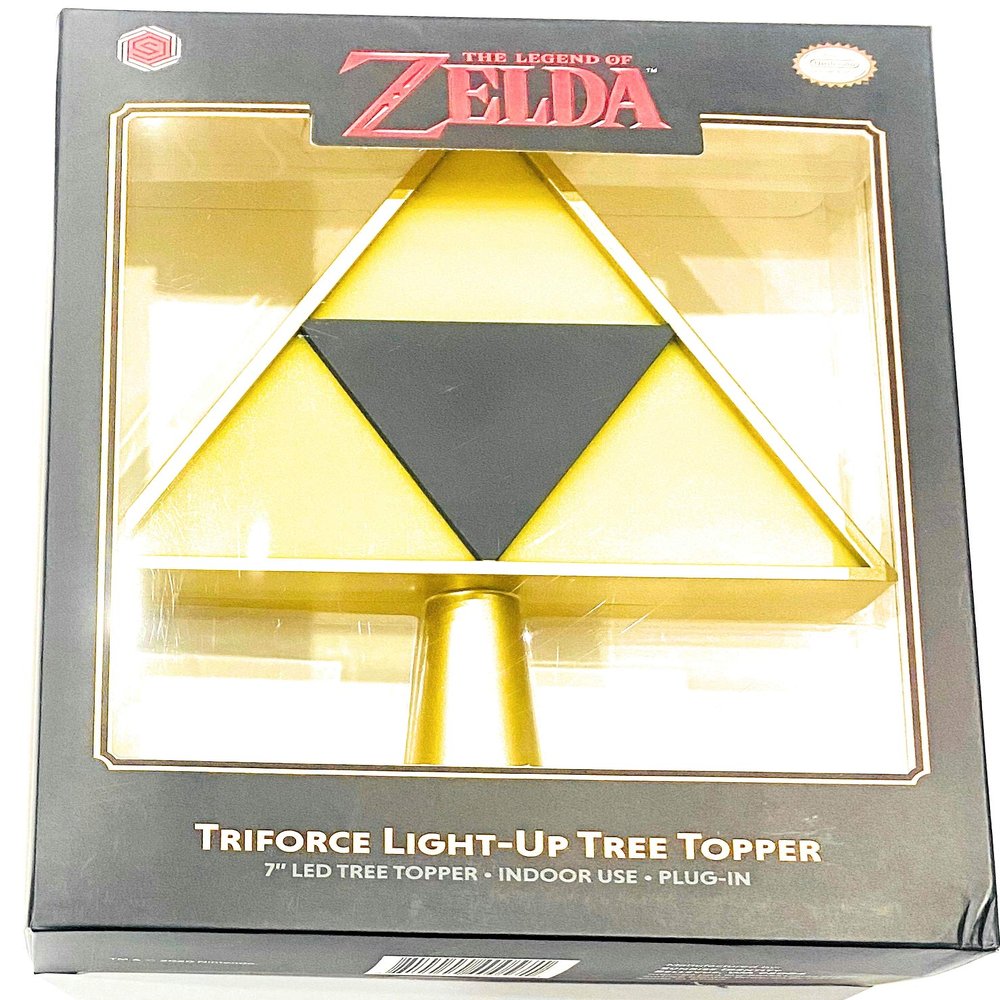 Tree Topper The Legend of Zelda Triforce Plug in Light Up Christmas