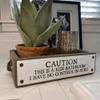 ANVEVO Caution This is A Kids Bathroom, I Have No Control in Here  Bathroom Box  Cute & Funny Rustic Farmhouse Bathroom Decor - Toilet Paper Holder - Wood Boxes with Sayings  Diaper Caddy view 4
