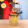 iLaJao Rotary Tea Light Carousel Angel Rotary Candle Holders Spinning Tealight Holders Christmas Decoration for Tabel Centrepieces Gift for Mom Women Wife Birthday-6 Inch Tall (Snowflake) view 2