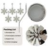 iLaJao Rotary Tea Light Carousel Angel Rotary Candle Holders Spinning Tealight Holders Christmas Decoration for Tabel Centrepieces Gift for Mom Women Wife Birthday-6 Inch Tall (Snowflake) view 4