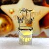 iLaJao Rotary Tea Light Carousel Angel Rotary Candle Holders Spinning Tealight Holders Christmas Decoration for Tabel Centrepieces Gift for Mom Women Wife Birthday-6 Inch Tall (Angel) view 3