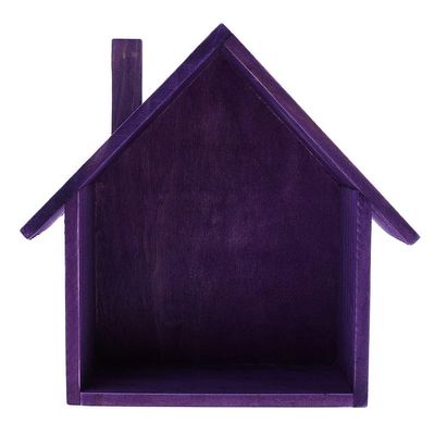 Inzopo Home Display Wall Mount Shelf for Flower Pot Vase Holder Rack Self Standing - Purple, as described