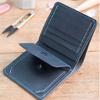 Inzopo DIY Handmade Leather Short Wallet Kit Purse Credit Card Holder Kit Make Your Own Leather Wallet - Blue view 2