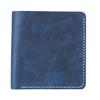 Inzopo DIY Handmade Leather Short Wallet Kit Purse Credit Card Holder Kit Make Your Own Leather Wallet - Blue view 4