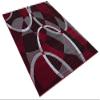 Abstract Circle Red Area Rug (7 8 X 10 8) view 3