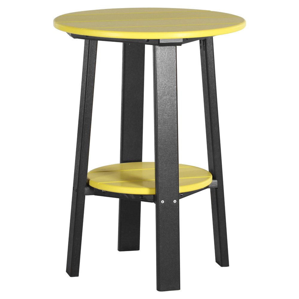 LuxCraft Deluxe End Table 28" Yellow/Black