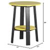 LuxCraft Deluxe End Table 28" Yellow/Black view 3