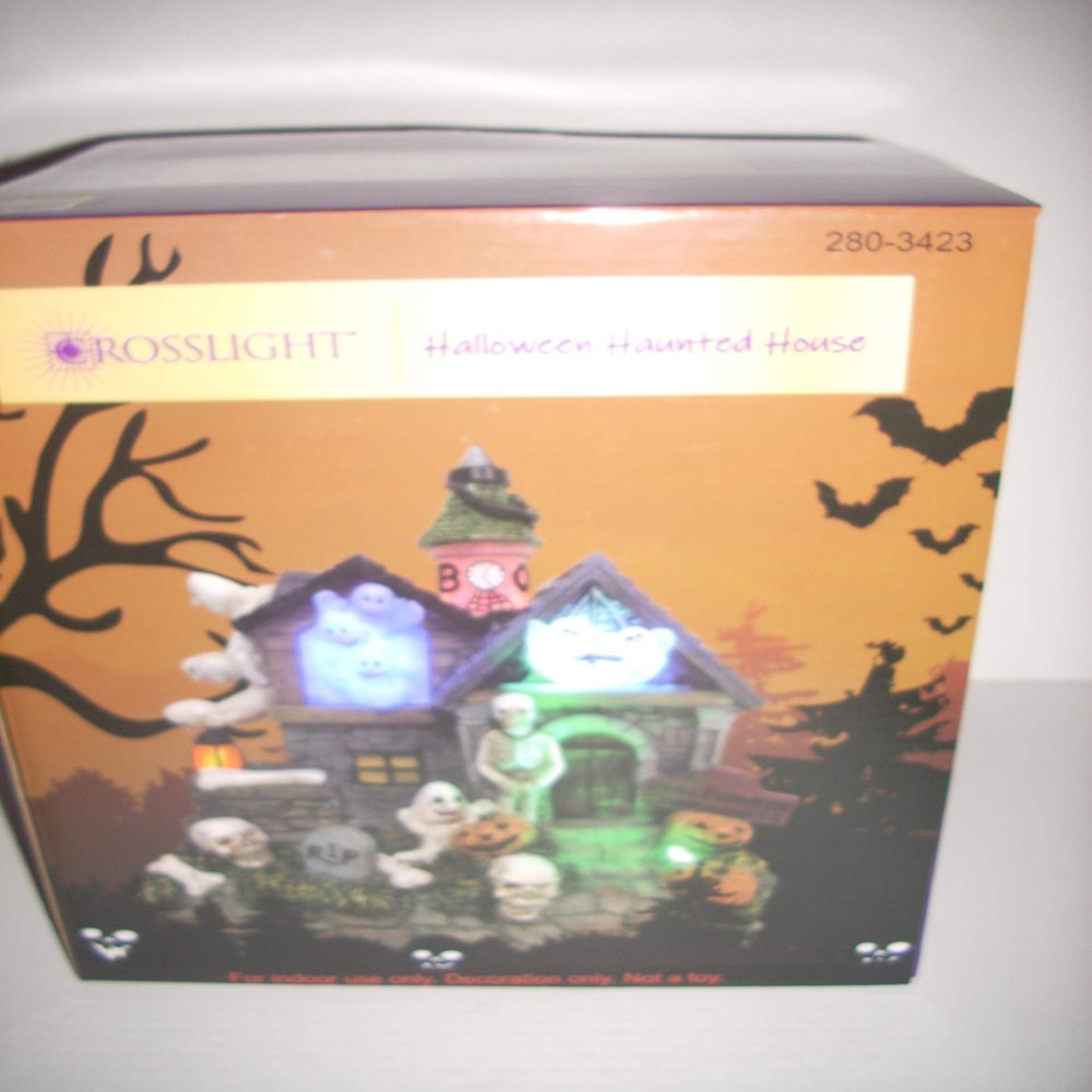 Forevergifts Crosslight Lighted Halloween Haunted House