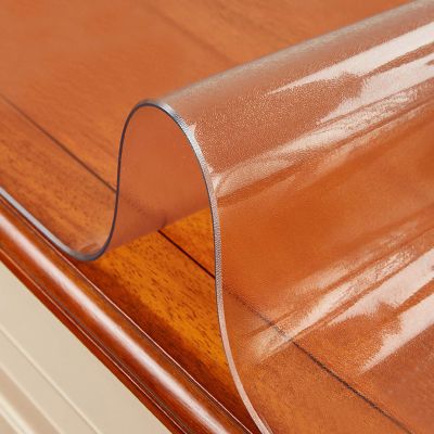 KDDEON PVC Soft Glass Frosted Clear Table Cover Protector,1.5mm Table Protector,Waterproof/Oil-Proof/Wipeable,for TV Cabinets,Coffee Tables,Desk Pad,Non-Slip Floor Mats (60x130cm/24x51in)