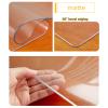 KDDEON PVC Soft Glass Frosted Clear Table Cover Protector,1.5mm Table Protector,Waterproof/Oil-Proof/Wipeable,for TV Cabinets,Coffee Tables,Desk Pad,Non-Slip Floor Mats (60x130cm/24x51in) view 3