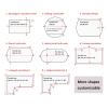 KDDEON PVC Soft Glass Frosted Clear Table Cover Protector,1.5mm Table Protector,Waterproof/Oil-Proof/Wipeable,for TV Cabinets,Coffee Tables,Desk Pad,Non-Slip Floor Mats (60x130cm/24x51in) view 4