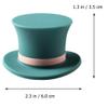 2 Pack Fashion Hat Shape Silicone Wine Bottle Stoppers Red Wine Cork Sealer Reusable Bottle Lids view 2