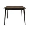 CAPHAUS Modern 5-Piece Rectangular Dining Table Set with Black Leather Cushion Chairs for Home, Seats 6, Easy to Assemble view 2