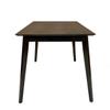 CAPHAUS Modern 5-Piece Rectangular Dining Table Set with Black Leather Cushion Chairs for Home, Seats 6, Easy to Assemble view 3