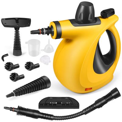 Handheld Steam Cleaner, Pressurized Multi-Surface Steam Cleaner with 11pcs Accessories, Chemical Free Multi-Purpose Steam Cleaners for Home Use, Steamer for Cleaning Floor, Tile, Windows, Couch, Grout