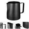 2pcs Stainless Steel Milk Frothing Jug with Latte Art Pen Food-grade Material Easy to Clean for Cappuccino Coffee Art Precise Measurement Scale Included view 2