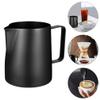 2pcs Stainless Steel Milk Frothing Jug with Latte Art Pen Food-grade Material Easy to Clean for Cappuccino Coffee Art Precise Measurement Scale Included view 3