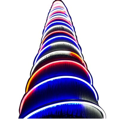 Russell Decor 100ft Red White Blue LED Neon Rope for 4th July Patriotic Memorial Day Patio Deck Waterproof SMD Tube Lights