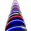 Russell Decor 100ft Red White Blue LED Neon Rope for 4th July Patriotic Memorial Day Patio Deck Waterproof SMD Tube Lights view 1