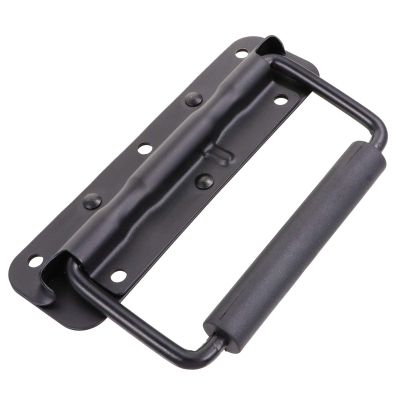 Hemobllo Spring Loaded Case Handle Heavy Duty Iron Handles for Toolbox Cabinets (2pcs)
