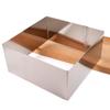 12 inches diagonal 10cm height square stainless steel mousse cake ring mold cheese tiramisu cake mould party molding DIY bakery view 1