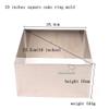 10 inches 10cm height square 304 stainless steel mousse cake ring mold cheese tiramisu cake mould party cake tools DIY bakery view 2