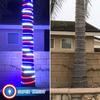 Russell Decor 40ft/12m Led Rope Lights for Patriotic 4th of July Memorial Day Decor Party Outdoor Decorative Lighting Trees Patio Deck Flexible String Tube Lights Blue Red White view 3