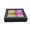 India Meets India Brass Lotus Shape Akhand Jot Diya Kamal Patti Decorative Diya for Diwali Set of 4 with Box, Best for Gifting (Pink & Yellow) view 2
