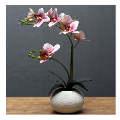 ZYLBDNB Ceramic Flower Vases Household Ceramic Vases, Multicolor Phalaenopsis Vase Ornaments, Handmade, 15.3 Inches High Decorative Vase (Color : B)