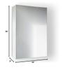 Krugg Medicine Cabinet | Recess or Surface Mount | Blum Hinge 170 Degree Soft Close | (18" x30) view 3