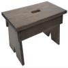 Peaceful Classics Step Stool - Amish Handmade Kids Step Stools - Bathroom, Bedroom, Living Room Or Kitchen Step Stool for Adults - Multipurpose Foot Stool Made of Solid Oak (9" High, Antique Slate) view 1