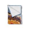 Ambesonne Carousel Throw Blanket, Photo of Vintage Ride on Fair with Horses at Twilight Fun Times Print, Flannel Fleece Accent Piece Soft Couch Cover for Adults, 50" x 70", Marigold and Blue Grey view 2