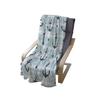 Ambesonne Anchor Soft Flannel Fleece Throw Blanket, Pattern with Anchors Modern Adventurous Striped Coastline Marine, Cozy Plush for Indoor and Outdoor Use, 70" x 90", Pale Blue view 4