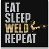 Govivo Welding home decor wall art - wall decor for welder - gifts for welders - welding gifts for men - 8x10 unframed print view 1