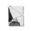 Ambesonne Cartoon Throw Blanket, Image of Big Gorilla Like as Professional Athlete Bodybuilding Gym Animal, Flannel Fleece Accent Piece Soft Couch Cover for Adults, 50" x 70", White Black view 2
