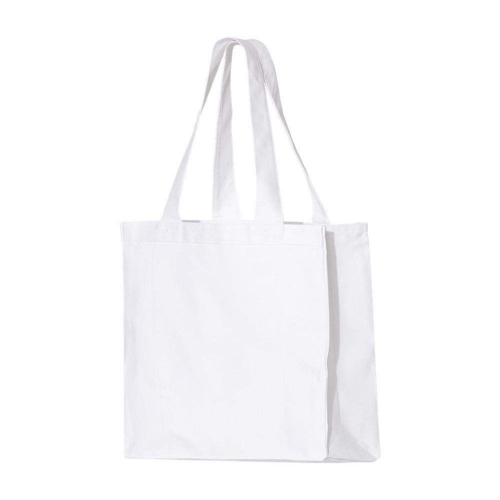 Q-Tees 12L Gussetted Shopping Bag One Size White
